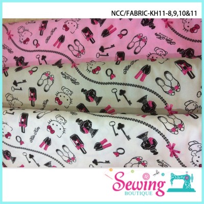 FABRIC-KH11-8, 9, 10 & 11 HELLO KITTY INSPIRATION